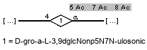 -4)[Ac(1-8),Ac(1-7),Ac(1-5)]aXDL3,9dglcNonp5N7N-ulosonic(2-