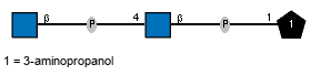 Ac(1-2)[Ac(1-2)bDGlcpN(1-P-4)]bDGlcpN(1-P-1)Subst // Subst = 3-aminopropanol = SMILES C(CN){1}CO