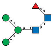 aLFucp(1-3)[aDManp(1-3)[aDManp(1-6)]bDManp(1-4)[Ac(1-2)]bDGlcpN(1-4),Ac(1-2)]?DGlcpN