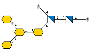 aXKdop(2-4)[aXKdop(2-8)]aXKdop(2-4)aXKdop(2-6)[P-4)]bDGlcpN(1-6)aDGlcpN(1-P