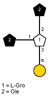 lXOle(1-1)[aDGalp(1-3),lXOle(1-2)]xLGro