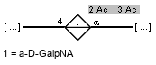 -4)[Ac(1-3),Ac(1-2)]aDGalpNA(1-