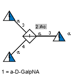 Ac(1-2)aLQuipN(1-3)[Ac(1-2)aLQuipN(1-4),Ac(1-2)]aDGalpNA(1-3)[Ac(1-2)]aLQuipN
