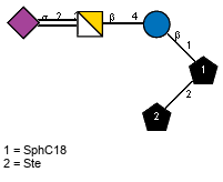 Ac(1-5)aXNeup(1-2:2-3)bDGalpN(1-4)bDGlc(1-1)[lXSte(1-2)]xXSphC18