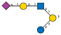 Ac(1-5)aXNeup(2-3)bDGalp(1-3)[Ac(1-2)]bDGlcpN(1-3)[bDGlcp(1-4)]bDGalp