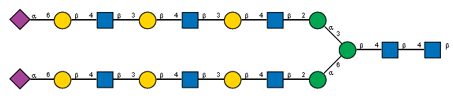 Ac(1-5)aXNeup(2-6)bDGalp(1-4)[Ac(1-2)]bDGlcpN(1-3)bDGalp(1-4)[Ac(1-2)]bDGlcpN(1-3)bDGalp(1-4)[Ac(1-2)]bDGlcpN(1-2)aDManp(1-3)[Ac(1-5)aXNeup(2-6)bDGalp(1-4)[Ac(1-2)]bDGlcpN(1-3)bDGalp(1-4)[Ac(1-2)]bDGlcpN(1-3)bDGalp(1-4)[Ac(1-2)]bDGlcpN(1-2)aDManp(1-6)]bDManp(1-4)[Ac(1-2)]bDGlcpN(1-4)[Ac(1-2)]bDGlcpN