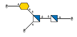 P-4)aXKdop(2-6)[P-4)]bDGlcpN(1-6)aDGlcpN(1-P