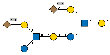 Pp(1-5)aXNeup(2-3)bDGalp(1-4)[Pp(1-5)aXNeup(2-3)bDGalp(1-4)[bDGlcp(1-6),Ac(1-2)]bDGlcpN(1-3)bDGalp(1-4)bDGlcp(1-6),Ac(1-2)]bDGlcpN(1-3)bDGalp