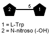 Subst(1-5)xLTrp? // Subst = N-nitroso (-OH) = SMILES {1}N(O)=O