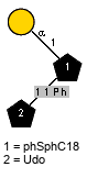 aDGalp(1-1)[Ph(1C-4)Ph(1C-11)lXUdo(1-2)]xXphSphC18