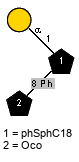 aDGalp(1-1)[Ph(1C-4)Ph(1C-8)lXOco(1-2)]xXphSphC18