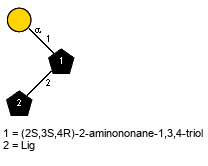 aDGalp(1-1)[lXLig(1-2)]Subst // Subst = (2S,3S,4R)-2-aminononane-1,3,4-triol = SMILES CCCCC[C@H]([C@H]({2}[C@H]({1}CO)N)O)O