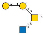 aDGalp(1-4)bDGalp(1-3)[Ac(1-2)bDGlcpN(1-6),Ac(1-2)]aDGalpN