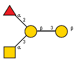 aLFucp(1-2)[Ac(1-2)aDGalpN(1-3)]bDGalp(1-3)bDGalp