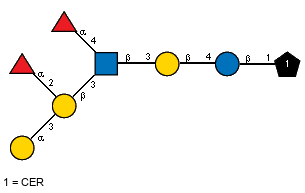 aLFucp(1-2)[aDGalp(1-3)]bDGalp(1-3)[aLFucp(1-4),Ac(1-2)]bDGlcpN(1-3)bDGalp(1-4)bDGlcp(1-1)CER