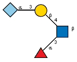 aLFucp(1-3)[lXGc(1-5)aXNeup(2-3)bDGalp(1-4),Ac(1-2)]bDGlcpN