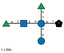 aLRhap(1-3)[bDGlcp(1-6),aLRhap(1-3)[Ac(1-2)]bDGlcpN(1-4)]aDGlcp(1-1)xXEtN