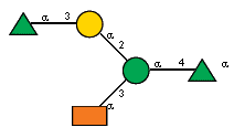 aLRhap(1-3)aDGalp(1-2)[aXAbep(1-3)]aDManp(1-4)aLRhap