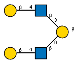 bDGalp(1-4)[Ac(1-2)]bDGlcpN(1-3)[bDGalp(1-4)[Ac(1-2)]bDGlcpN(1-6)]bDGalp