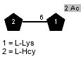 xLHcy(1-6)[Ac(1-2)]xLLys