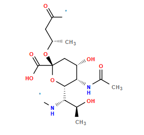 *N[C@@H]([C@H](C)O)[C@@H]1O[C@](O[C@@H](C)CC(*)=O)(C(=O)O)C[C@H](O)[C@@H]1NC(C)=O