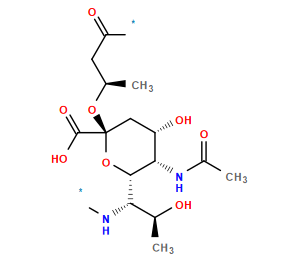 *N[C@@H]([C@H](C)O)[C@@H]1O[C@](O[C@H](C)CC(*)=O)(C(=O)O)C[C@H](O)[C@@H]1NC(C)=O