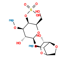 *O[C@@H]1[C@@H](O)[C@H](O[C@H]2[C@H]3CO[C@@H]2[C@@H](O)[C@H](*)O3)O[C@H](CO)[C@@H]1OS(=O)(=O)O