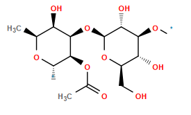 *O[C@H]1[C@H](O)[C@@H](CO)O[C@@H](O[C@H]2[C@@H](OC(C)=O)[C@H](*)O[C@@H](C)[C@H]2O)[C@@H]1O