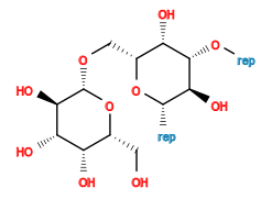 [*]O[C@@H]1[C@@H](O)[C@H]([*])O[C@H](CO[C@@H]2O[C@H](CO)[C@H](O)[C@H](O)[C@H]2O)[C@@H]1O