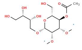 [1*]O[C@@H]1[C@H](OC[C@@H](O)[C@@H](O)CO)O[C@H](CO)[C@@H](OC(C)=O)[C@@H]1O[1*]