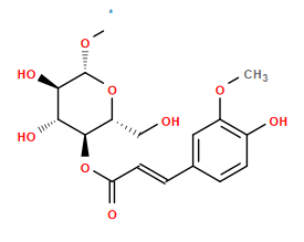 [1*]O[C@@H]1O[C@H](CO)[C@@H](OC(=O)/C=C/c2ccc(O)c(OC)c2)[C@H](O)[C@H]1O