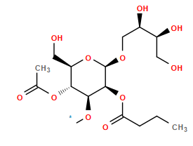 [1*]O[C@H]1[C@H](OC(C)=O)[C@@H](CO)O[C@@H](OC[C@@H](O)[C@@H](O)CO)[C@H]1OC(=O)CCC