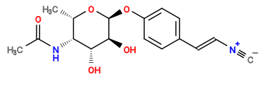 [C-]#[N+]/C=C/c1ccc(O[C@@H]2O[C@@H](C)[C@@H](NC(C)=O)[C@@H](O)[C@@H]2O)cc1