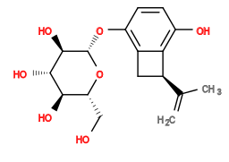 C=C(C)[C@H]1Cc2c(O[C@@H]3O[C@H](CO)[C@@H](O)[C@H](O)[C@H]3O)ccc(O)c21