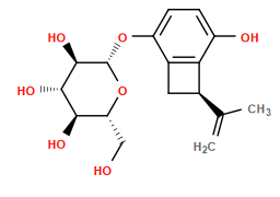 C=C(C)[C@H]1Cc2c(O[C@@H]3O[C@H](CO)[C@@H](O)[C@H](O)[C@H]3O)ccc(O)c21