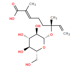C=C[C@@](C)(CC/C=C(\C)C(=O)O)O[C@@H]1O[C@H](CO)[C@@H](O)[C@H](O)[C@H]1O