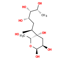 C[C@@H](O)[C@@H](O)[C@@H](O)C[C@H](O)[C@@]1(O)C[C@@H](O)[C@@H](O)O[C@@H]1C