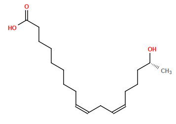 C[C@@H](O)CCC/C=C\C/C=C\CCCCCCCC(=O)O