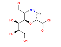 C[C@@H](O[C@H]([C@@H](N)CO)[C@H](O)[C@H](O)CO)C(=O)O