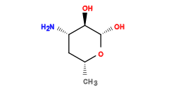 C[C@@H]1C[C@H](N)[C@@H](O)[C@H](O)O1
