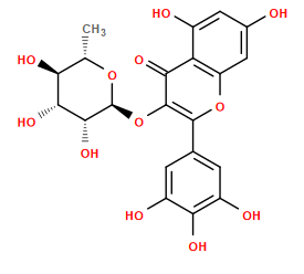 C[C@@H]1O[C@@H](Oc2c(-c3cc(O)c(O)c(O)c3)oc3cc(O)cc(O)c3c2=O)[C@H](O)[C@H](O)[C@H]1O