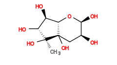 C[C@]1(O)[C@H](O)[C@@H](O)[C@@H]2O[C@@H](O)[C@@H](O)C[C@]21O