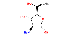 C[C@H](O)[C@H]1O[C@H](O)[C@@H](N)[C@@H]1O