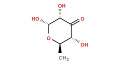 C[C@H]1O[C@H](O)[C@H](O)C(=O)[C@@H]1O