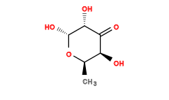 C[C@H]1O[C@H](O)[C@H](O)C(=O)[C@H]1O