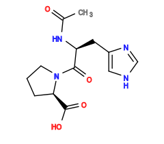 CC(=O)N[C@@H](Cc1c[nH]cn1)C(=O)N1CCC[C@@H]1C(=O)O