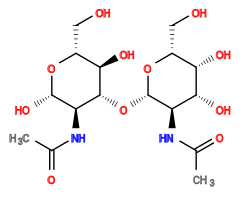 CC(=O)N[C@H]1[C@H](O)O[C@H](CO)[C@@H](O)[C@@H]1O[C@@H]1O[C@H](CO)[C@H](O)[C@H](O)[C@H]1NC(C)=O