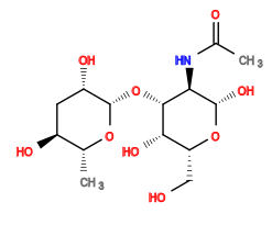 CC(=O)N[C@H]1[C@H](O)O[C@H](CO)[C@H](O)[C@@H]1O[C@@H]1O[C@H](C)[C@@H](O)C[C@@H]1O