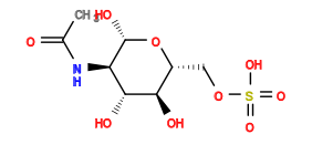 CC(=O)N[C@H]1[C@H](O)O[C@H](COS(=O)(=O)O)[C@@H](O)[C@@H]1O