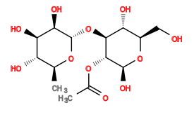 CC(=O)O[C@@H]1[C@@H](O[C@@H]2O[C@@H](C)[C@H](O)[C@@H](O)[C@H]2O)[C@H](O)[C@@H](CO)O[C@H]1O